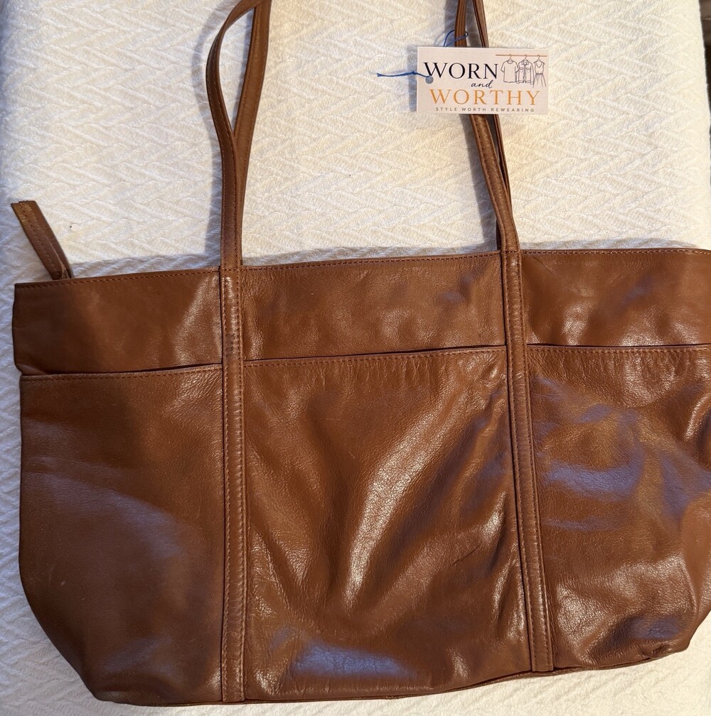 Latico Brown Large Tote Zip Closure Floral Multicolor Lined Pockets Gold